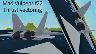 MadVulpens f22 raptor thrust vectoring tutorial Roblox plane crazy [upl. by Yecac]