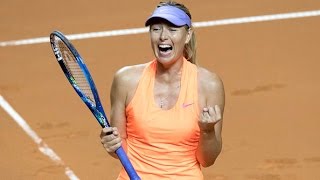 2017 Porsche Tennis Grand Prix Quarterfinals  Maria Sharapova vs Anett Kontaveit  WTA Highlights [upl. by Harley271]