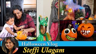 Halloween Vlog in Tamil  Trick or Treat  Carving Pumpkins  Halloween Decorations in Tamil [upl. by Nyral]