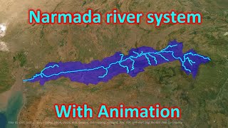 Narmada river system Detailed explanation [upl. by Samale984]