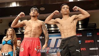 JESSIE MAGDALENO VS RAFAEL RIVERA  FULL WEIGH IN amp FACE OFF VIDEO [upl. by Atlas]