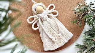 Macrame Angel Tutorial  DIY Macrame Doll [upl. by Jenness300]