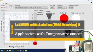 LabVIEW with Arduino EP17 Temperature monitor and Heater controlling [upl. by Zarihs790]