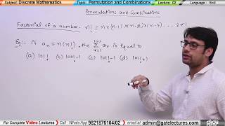 Discrete Mathematics Permutations and Combinations 02 Factorial Examples in Hindi [upl. by Raab]