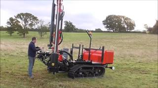 PROTECH EVO1 Tracked Post Driver The Future of Fencing One Man Operation [upl. by Hayyikaz]