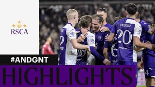 HIGHLIGHTS RSC Anderlecht  KAA Gent  20232024 [upl. by Aicram]