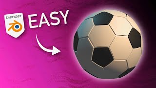 EASY Soccer Ball Modeling in Blender 3  For Beginners [upl. by Ruthie436]