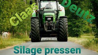 Deutz X720 mit Claas Quadrant Lohnunternehmen MDreisewerd Full HD [upl. by Rehpoitsirhc]