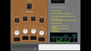 Boeing 777 Cbt 59 Hydraulic System Non Normals [upl. by Ahseiym]