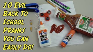 10 Back To School Pranks You Can Do  HOW TO PRANK Evil booby traps  Nextraker [upl. by Hardy263]