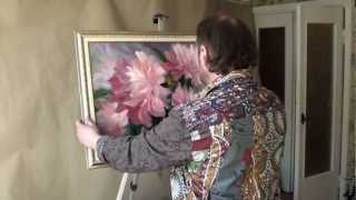 Igor Sakharov Peinture master class pivoines écriture Nouvelle Bob Ross [upl. by Jeramey]