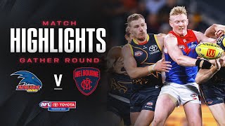 Adelaide v Melbourne Highlights  Round 4 2024  AFL [upl. by Ydnal]