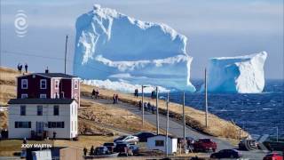 Mammoth iceberg dwarfs Canadian town [upl. by Aslam]