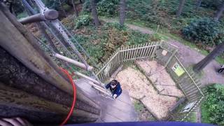 GO APE TREE TOP ADVENTURE  MARGAM PARK  2016 [upl. by Aynotahs178]