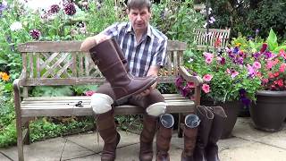 Mens Tall Or Knee High Country Boots [upl. by Oribella]