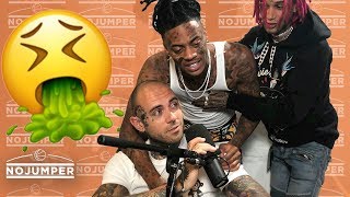 Boonk shows up WASTED to No Jumper almost pukes on Adam22 [upl. by Eduard]