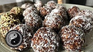 No Bake Date Energy Balls – Super Healthy Recipe [upl. by Ayrolg793]