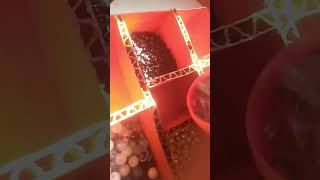 Pouring bead into handmade bead organiser 😉artscreationofritikadiy [upl. by Bryce]