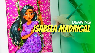 Drawing Isabela Madrigal from Encanto by Disney [upl. by Aratehs172]