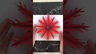 Easy paper snowflake Full tutorial on my channel shorts christmas craft [upl. by Aidnis622]