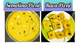 Semolina Pirni  Rava Suji Pirni [upl. by Haliled]