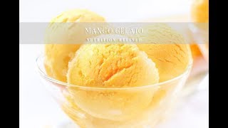 Mango Gelato No Churn Ice Cream  Vegan Paleo [upl. by Pirzada325]