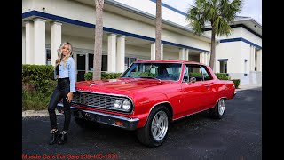 1964 Chevelle Red 350 4 Barrel 3 Speed turbo 350 trans wwwmusclecarsforsaleinccom [upl. by Caines]