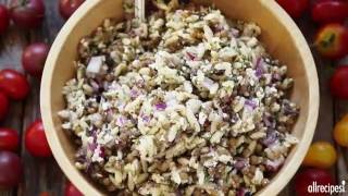 How to Make Minty Orzo Salad  Pasta Recipes  Allrecipescom [upl. by Lotta]