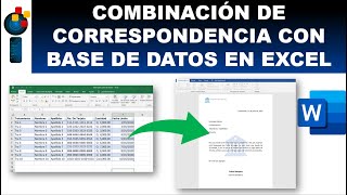 CREAR UNA COMBINACIÓN DE CORRESPONDENCIA COMBINANDO WORD Y EXCEL [upl. by Eelyr]