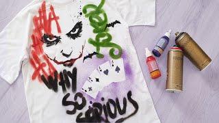 How To Spray Paint Your Clothes tips ansd tricks of spray paint customization [upl. by Figone]