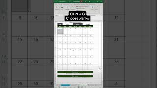 Excel tip for events and holidays on your dynamic monthly calendar [upl. by Elleinnad]