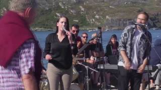 Collage Cork Music Group live on the pier outside O Sullivans bar  Crookhaven [upl. by Yecart859]