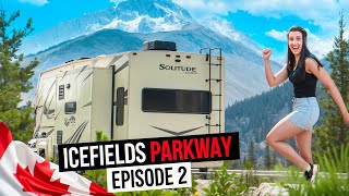 An EXCEPTIONAL Place to RV in Canada Icefields Parkway [upl. by Suiluj]