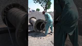 🏗️👷‍♂️ Watch Cement Transform into Sewage Pipes [upl. by Nefets]