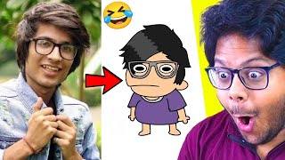 NOT YOUR TYPE Funniest YouTubers amp Sourav Joshi Vlogs Animation😂 [upl. by Huppert]