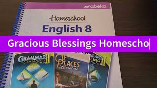 Abeka 8th Grade English  Flipthrough  Gracious Blessings Homeschool [upl. by Eilyw309]