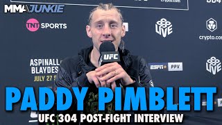 Paddy Pimblett Revels in Submission Finish of King Green Trashes His Haters  UFC 304 [upl. by Constantin106]