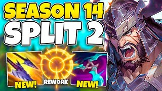 THESE NEW ITEMS AND RUNES ARE INSANE WELCOME TO SPLIT 2 OF SEASON 14 [upl. by Nosrej170]