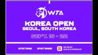 POLINA KUDERMETOVA x BEATRIZ HADDAD MAIA  WTA 500 Korea Open 2024  20092024 [upl. by Enelrahs]