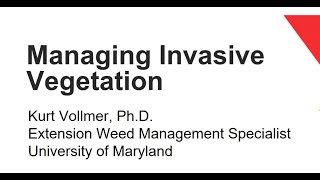 Managing Invasive Vegetation in Natural Areas [upl. by Ultann743]