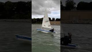 Laser In 20kn sailboat racing laser lakemichigan [upl. by Irby925]