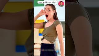 Fingers And Nose 👃 Magic Challenge 🥵💯 । Tauba Tauba Song shorts nose ytshorts magic [upl. by Onailimixam]