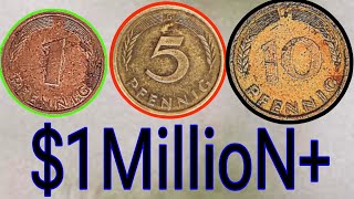 Top 5 Rare and expensive Germany pfennig that could make you a millionaire [upl. by Basset]