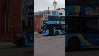 Metrobus Scania N270UD OmniCity 6959 YP09 HWS on route 4 Langley Green Hospital 02112024 [upl. by Anilocin632]