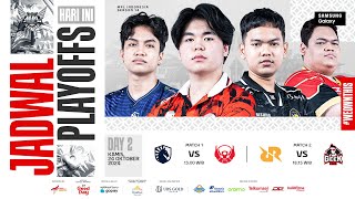 🔴 LIVE  MPL ID S14  Playoffs Hari 2  Bahasa Indonesia [upl. by Radack]