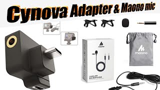 DJI Cynova mic adaptor and maono mic unboxing pbthewanderer bikeloveruk0461 [upl. by Elwin]