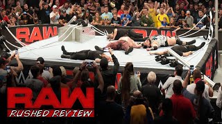 THE RING BREAKS BRAUN STROWMAN BRONSON REED LAST MAN STANDING  RUSHED RAW REVIEW SEPTEMBER 30TH [upl. by Kane588]