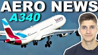 EUROWINGS gibt A340 wieder ab AeroNews [upl. by Scarlet]