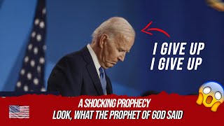 Confirmation Of The Prophecy Joe Biden pulls out of 2024 presidential race  Apostle Onório Cutane [upl. by Yoccm]