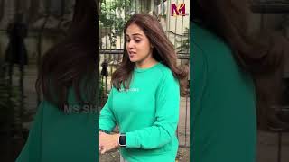 Genelia D’souza Spotted At Salon In Juhu  shorts bollywoodactor geneliadsouza deshmukh [upl. by Itsuj454]